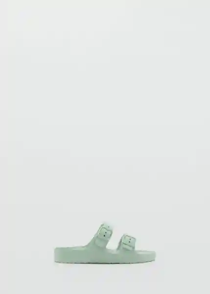 Chancla Pauv Verde Pastel Talla 35 Niñas Mango
