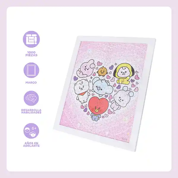 Rompecabezas Enmarcado Serie Bt21 Miniso