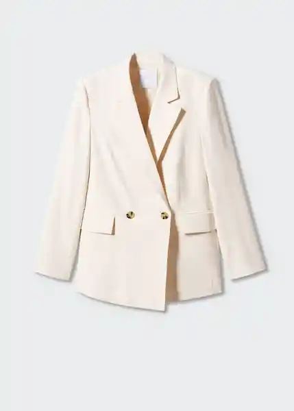 Blazer Americana Tempo Nude Talla L Mujer Mango