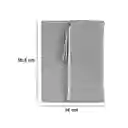 Cuaderno Ejecutivo Trifold Gris 80 Hojas Miniso