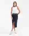 Falda Cargo Femenino Azul Clasico Oscuro Talla 5 Chevignon
