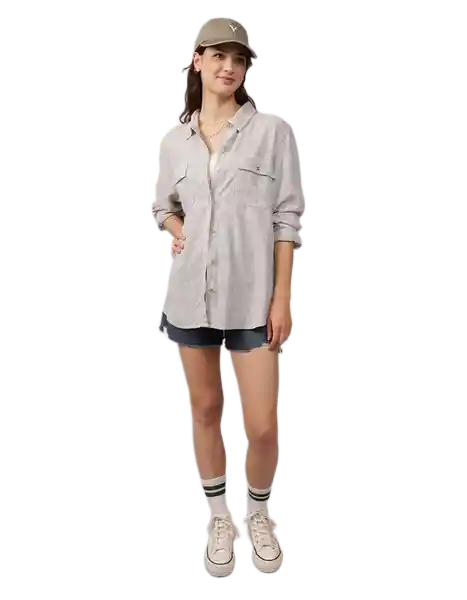 Camisa Mujer Verde Talla: X-SMALL 6146309 American Eagle