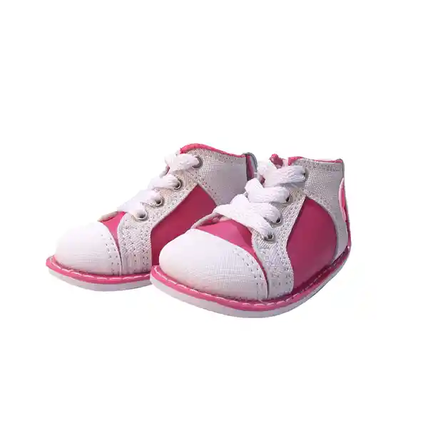 Kaizer Kids Tenis Circle Fucsia y Blanco Talla: 17