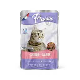 Pouch Plaisir Gato Adulto Salmón y Bacalao