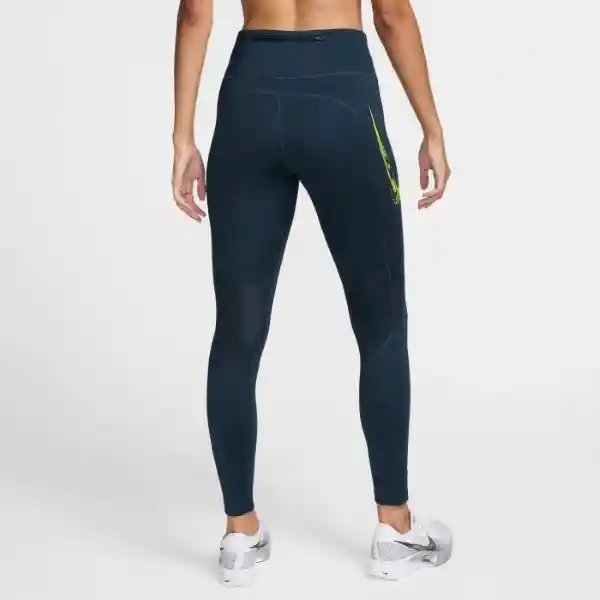 Nike Pantalón W Fast mr 7/8 Tight sw Azul Para Mujer Talla XS