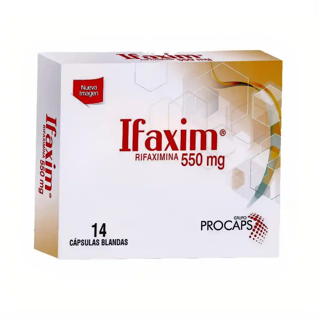 Ifaxim Antibiótico (550 mg) Cápsulas Blandas