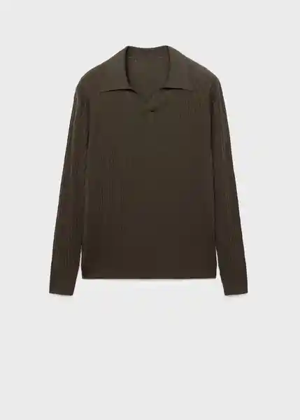 Camiseta Polo Taurus Khaki Talla M Hombre Mango