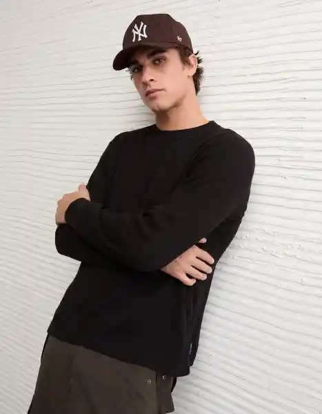 Camiseta Hombre Negro Talla MEDIUM 3967001 American Eagle