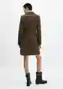 Abrigo Dali Khaki Talla 24 Mujer Mango