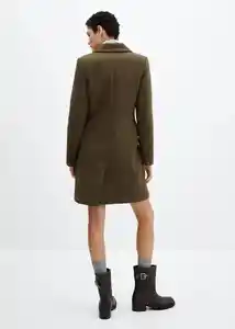 Abrigo Dali Khaki Talla 24 Mujer Mango