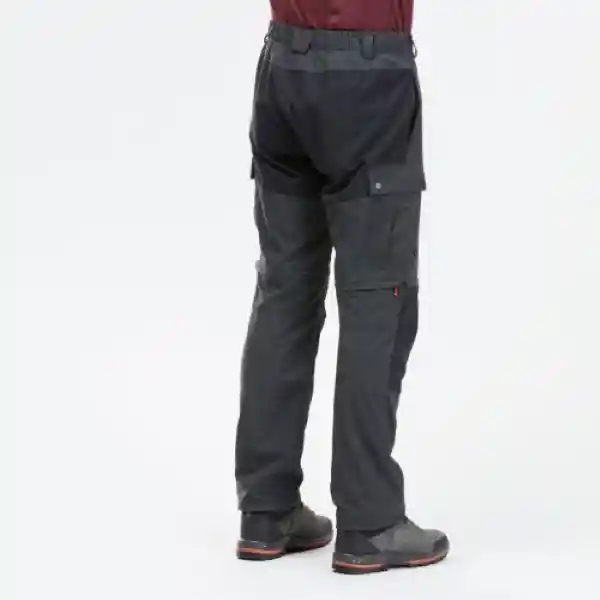 Forclaz Pantalón Convertible Senderismo Hombre Negro 38 mt100