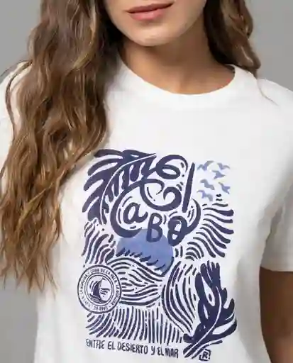 Camiseta Mujer Crudo Talla M 202G003 Rifle