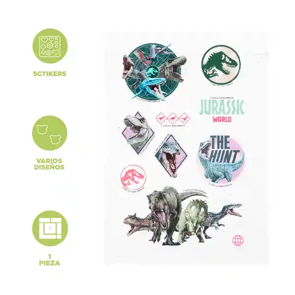 Pegatina Serie Jurassic World Miniso
