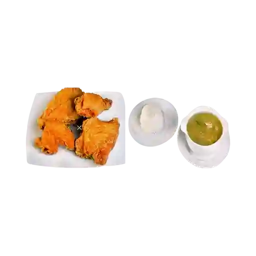 Medio Pollo con Sopa
