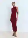 Vestido Petra Burdeos Talla S Mujer Mango