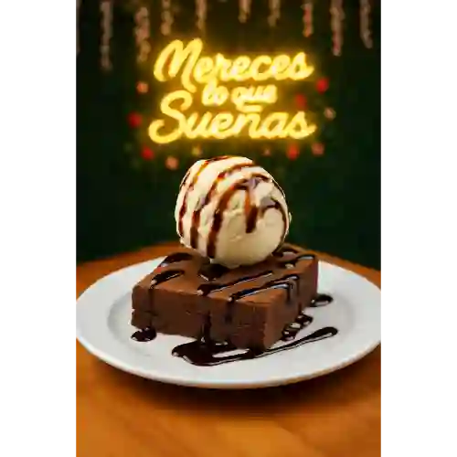 Brownie con Helado