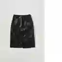 Falda Milano Negro Talla S Mujer Mango