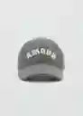 Gorra Amour Gris Talla 96 Niñas Mango