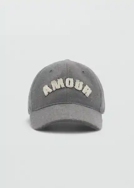 Gorra Amour Gris Talla 96 Niñas Mango