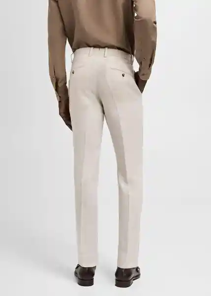 Pantalón Amalfi Beige Talla 48 Hombre Mango