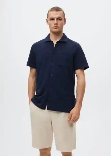 Polo Rosis Navy Talla Xxl Hombre Mango