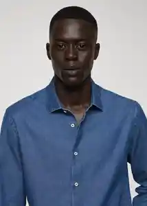 Camisa Chambre Tejano Medio Talla S Hombre Mango