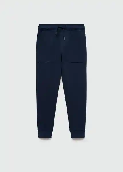 Pantalón Pique Navy Talla 10 Niños Mango