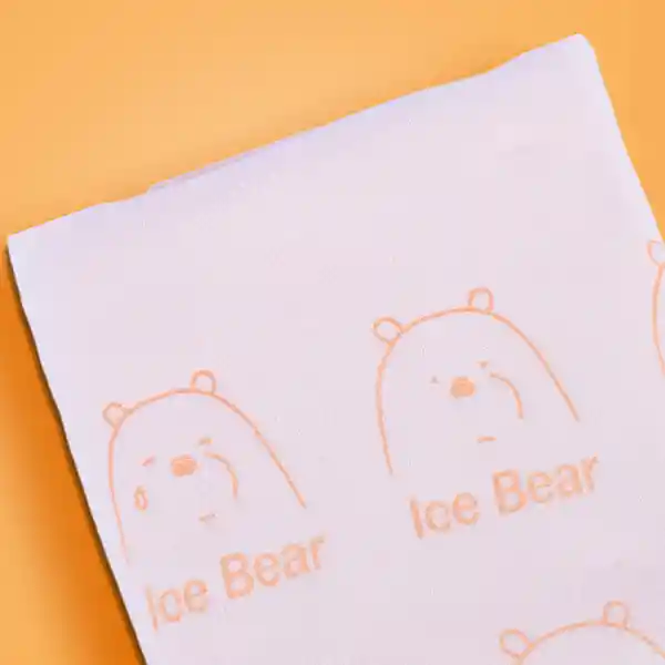 Toalla de Baño en Microfibra we Bare Bears Naranja Miniso