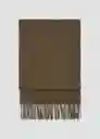 Bufanda Basica Khaki Talla 99 Hombre Mango