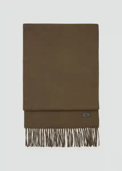 Bufanda Basica Khaki Talla 99 Hombre Mango
