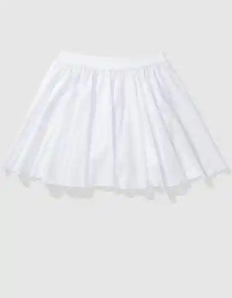 Falda Aerie Blanco Talla: MEDIUM 1568100 American Eagle