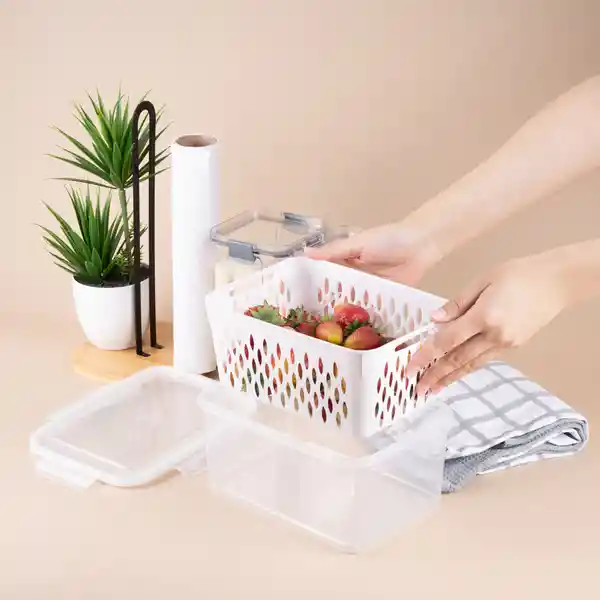 Contenedor Para Alimentos Con Cesta de Drenaje 33 L Miniso