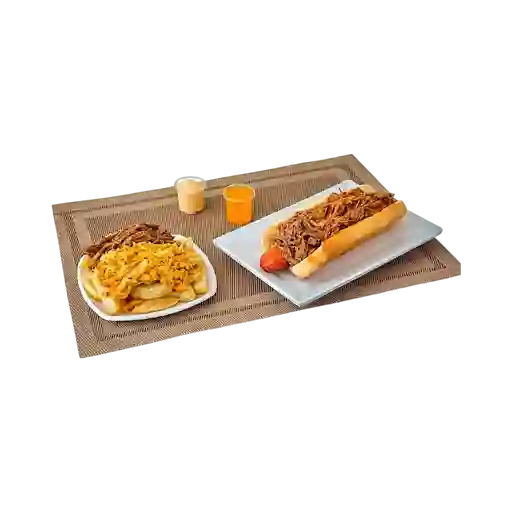 Perro con Papas & Carne
