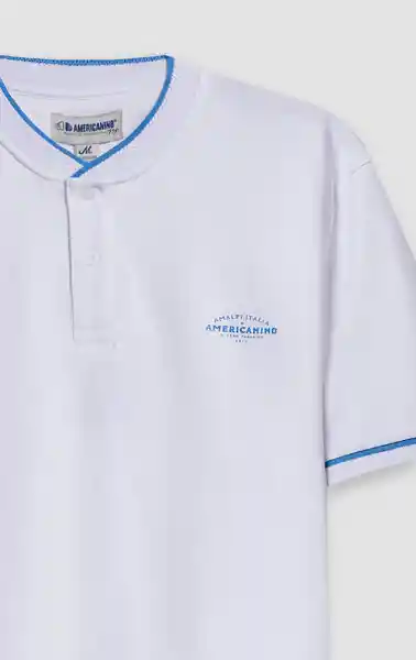 Camiseta Polo Hombre Talla M 802G083_BLA114001 Americanino