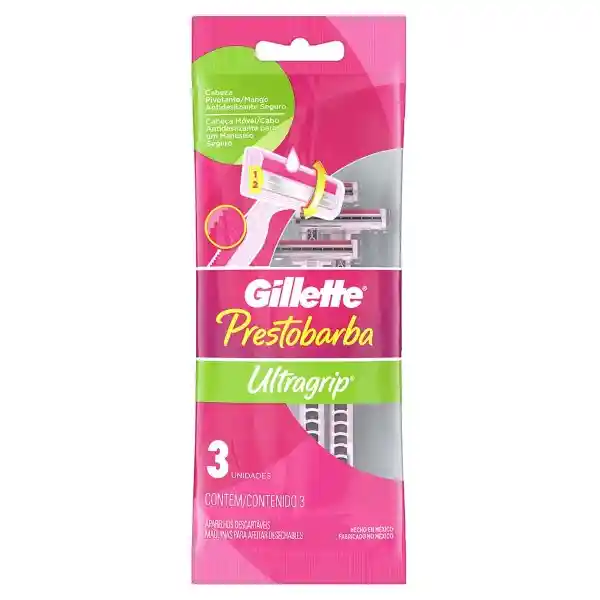 Gillette Máquina de Afeitar UltraGrip Desechables