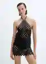 Vestido Miley2 Negro Talla M Mujer Mango