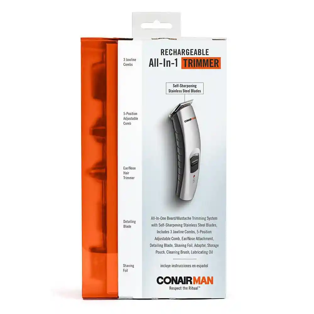 Conair Recortador de Barba y Bigote Gris