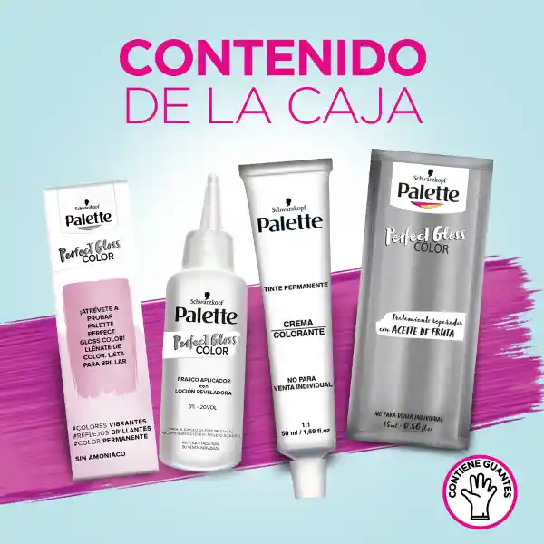 Palette Tinte Perfect Canela Tentacion Sin Amoníaco 550 50 mL