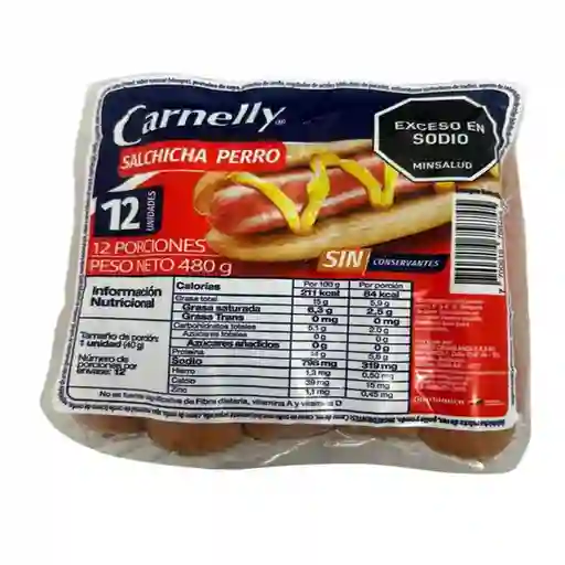 Carnelly Salchicha Mixta de Res