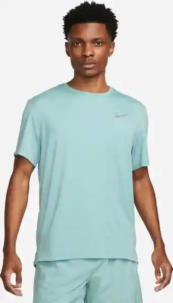 Nike Camiseta Df Uv Miler Ss Para Hombre Verde Talla XL