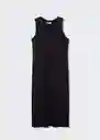 Vestido Andratx Negro Talla 20 Teen Niñas Mango