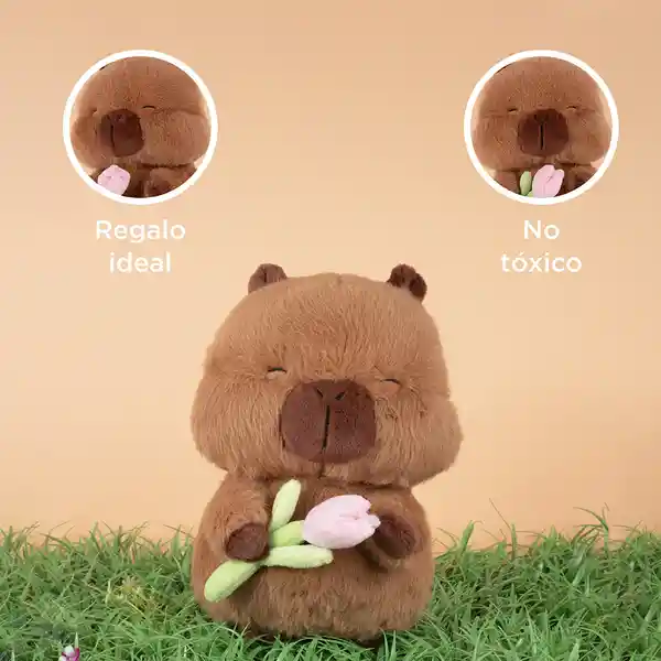 Peluche Con Flores Serie Kapibara 12 in Miniso