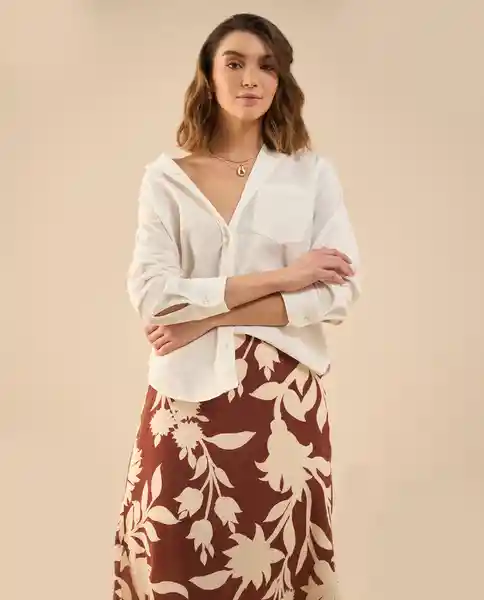 Camisa Crudo Nardo Claro Talla S 112G019 Esprit