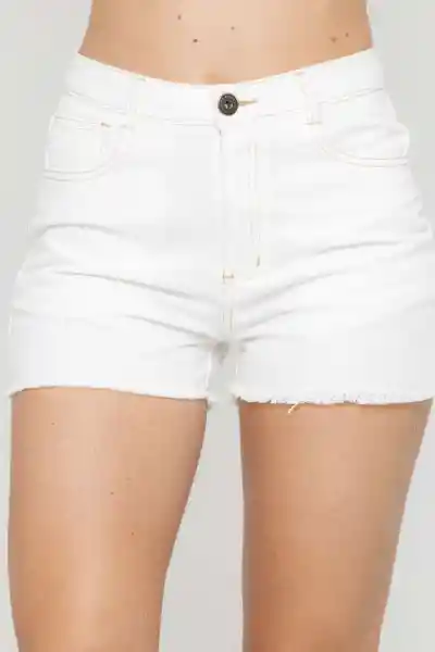 Short Natural Adele Color Blanco Crudo Talla 8 Ragged