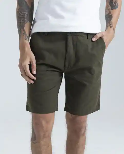 Bermuda Hombre Verde Talla 32 850D000 Americanino