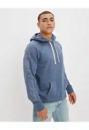 Buzo Hombre Azul Talla MEDIUM American Eagle