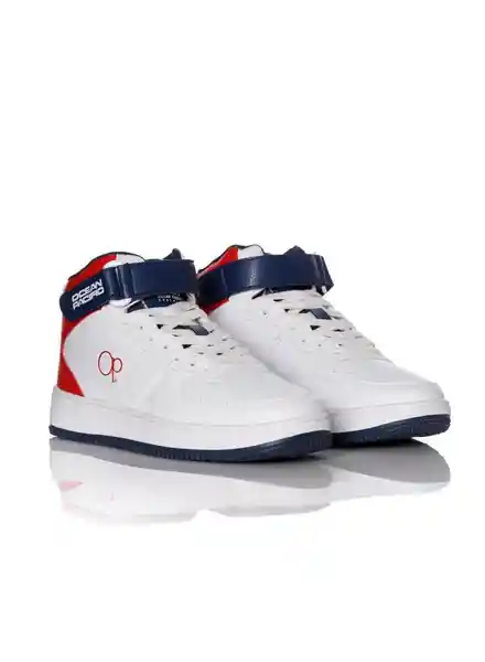 Ocean Pacific Tenis de Hombre Color Blanco Rojo Talla 40