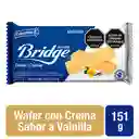 Bridge Galletas Wafer Doble Crema Sabor a Vainilla