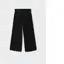 Pantalón Lino Negro Talla 14 Niñas Mango