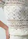 Saco Tejido Mujer Crudo Puro Claro Talla M 582G034 Naf Naf